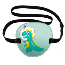 (Bubble Dragon, L) Adjustables 3D Eyepatch for Adults Kids, Soft Amblyopia Eye Masque for Left or Right Eyes, for Eyesight Recovery