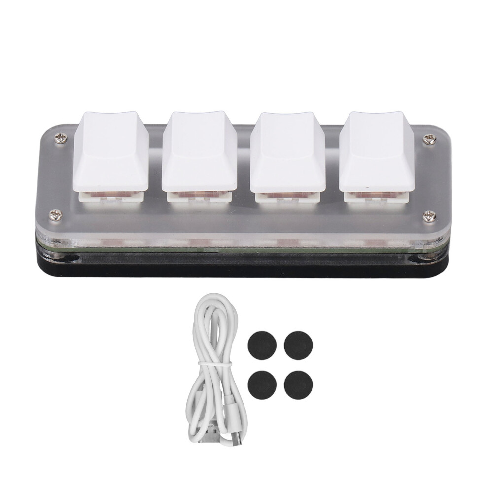 Programmable Keys Mini Mechanical Keyboard, Rgb Backlit Gaming Keyboard Featuring Customizable Button Functions, Type C To Usb Interface Mechanical 9071309475722