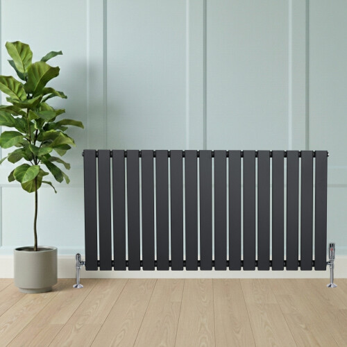 Flachheizkörper – 600mm x 1190mm – Anthrazitgrau 2