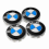 (blue white) B04- 68mm 4-pack Center Caps Bmw Silver One Size 1