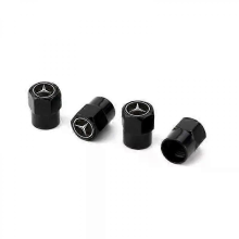 (4pcs black Benz) Car Tire Valve Caps Emblem Metal Cap Case Suitable For Mercedes Benz B/c/e/s Class A Class C200l Glc Gle Cla Accessories Car Styling