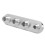 Aluminium 4 Port Car Hose Fitting AC Bulkhead 100mm Silver Replacement 6