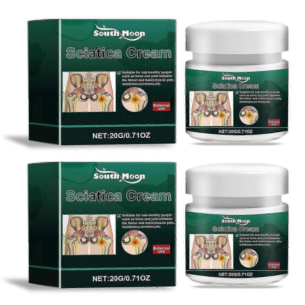 Cream (2Pcs) 1-3X Sciatica Sciatica Pain Relief Herbal Back Leg Pain Treatments For Muscle Aches Pains