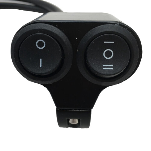 Motorcycle ATV Handlebar 7/8 Headlight Fog Spot Light on off Switch Dual Button 1
