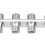 Aluminium 4 Port Car Hose Fitting AC Bulkhead 100mm Silver Replacement 5