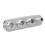 Aluminium 4 Port Car Hose Fitting AC Bulkhead 100mm Silver Replacement 8