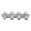 Aluminium 4 Port Car Hose Fitting AC Bulkhead 100mm Silver Replacement 13