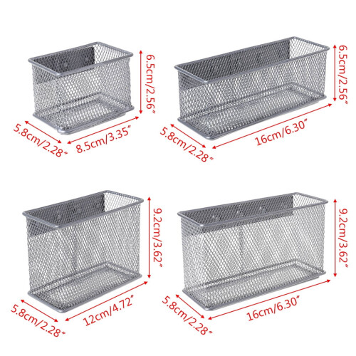 Refrigerator Wire Mesh Basket Storage Box Pen Makeup 1