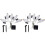 2Pcs Solar LED Robin String Lights White Acrylic for Garden Decor 4
