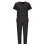 Women's Jogger Scrubs Set Black 2X 4