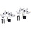 2Pcs Solar LED Robin String Lights White Acrylic for Garden Decor 6