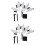 2Pcs Solar LED Robin String Lights White Acrylic for Garden Decor 7