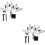 2Pcs Solar LED Robin String Lights White Acrylic for Garden Decor 8