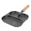 3-Section Cast Iron Breakfast Pan 18.5cm Non-Coating Frying Pan 13