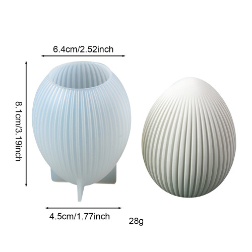 3D kaninharpiksform påskeegglysformer romdekor 2