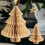 Honeycomb Paper Christmas Tree Ornaments2pcs 7