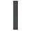 (Black, 1800mm x 280mm) Flat Single Column Radiator Modern Designer Single Panel 2