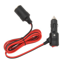 Morsetti maschio e femmina per accendisigari da 12V/24V, da 10-15A con fusibile da 15A, per telecamere auto