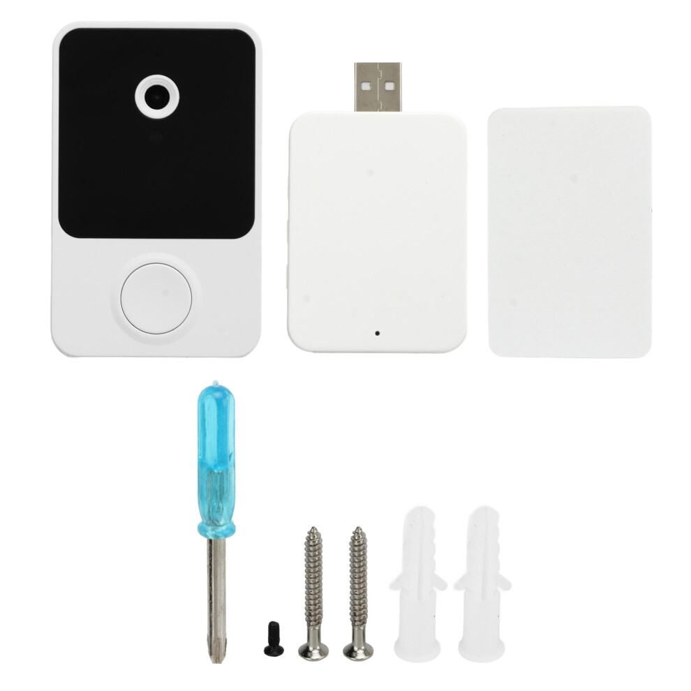 Modern Wi-Fi Video Doorbell With Voice Changer Quick Reply Smart Human Detection Night Vision Weatherproof Cloud Recording Support Without Monthly 9180479927143