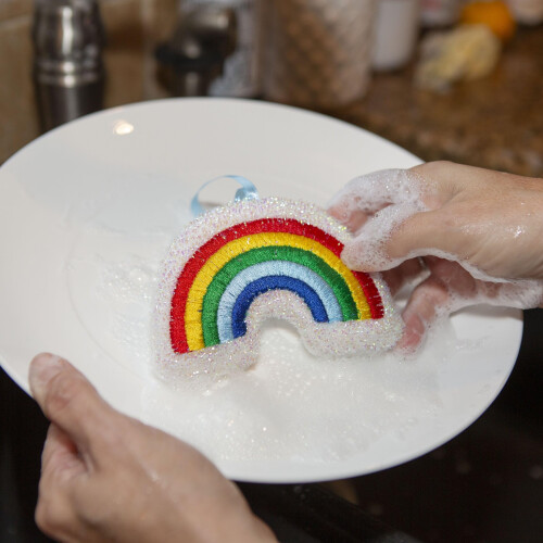 Kikkerland Rainbow Sponges 1