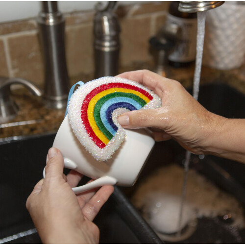 Kikkerland Rainbow Sponges 2