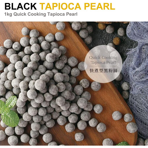 WaNaHong Black Tapioca Pearl 1KG for Bubble Tea Boba 2