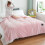 Raschel Blanket Soft Thick Double Layer 40x28in Light Pink 5