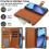 Θήκη πορτοφολιού με προστασία RFID για iPhone13 (6,1"), με υποδοχές καρτών, βάση στήριξης, 2