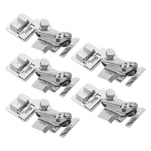 Snap On Type Feet Hemming Foot Kit Adjustable Metal Bias Binder Foot Rolled Hem Presser Foot For Multifunctional Sewing Machine, Low Shank Snap-On