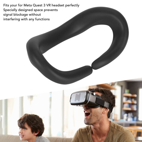 Soft Silicone Eye Pad for Meta Quest 3 - Black 2
