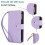 Purple RFID-Blocking Flip Wallet Case for Samsung Galaxy 5