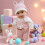 Χειμερινή στολή από βαμβάκι για κούκλες Reborn Doll για κούκλες 43cm/18in, σετ ρούχων 2
