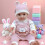 Χειμερινή στολή από βαμβάκι για κούκλες Reborn Doll για κούκλες 43cm/18in, σετ ρούχων 5