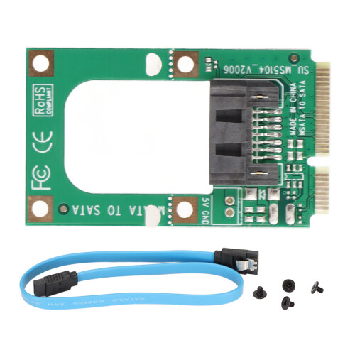 Μετατροπέας προσαρμογέα SATA3.0III Mini PCI-E M.2NGFF & Msata SSD σε μετατροπέα SATA2Lane με σύγχρονο