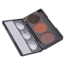 High Pigment Eyebrow Trio Kit Waterproof Smudge Resistant Brow Powder With Double Sided Brush Long Lasting Natural Brows Buttery Smooth Formula For
