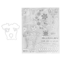 Clear Imprint Christmas Stamps Transparent Silicone Stamps Creative Ornaments Easy To Use Reusable Durable Diy Crafts High Quality Paper Crafting