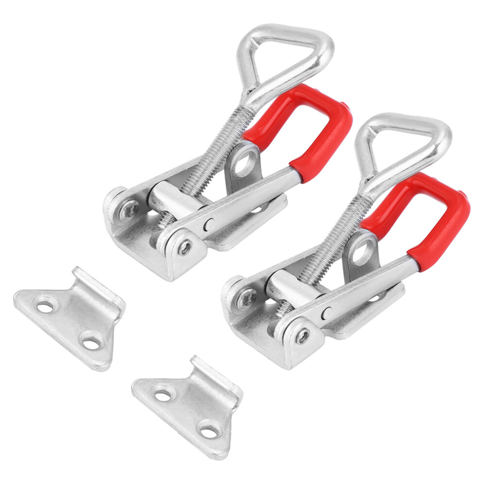 Metal Latch Catch Clip Side Mount Hold Down Toggle Clamp, Heavy Duty Adjustable Toggle Latch Clamp With Lock Hole And Anti Rust Anti Corrosion 9014198235923