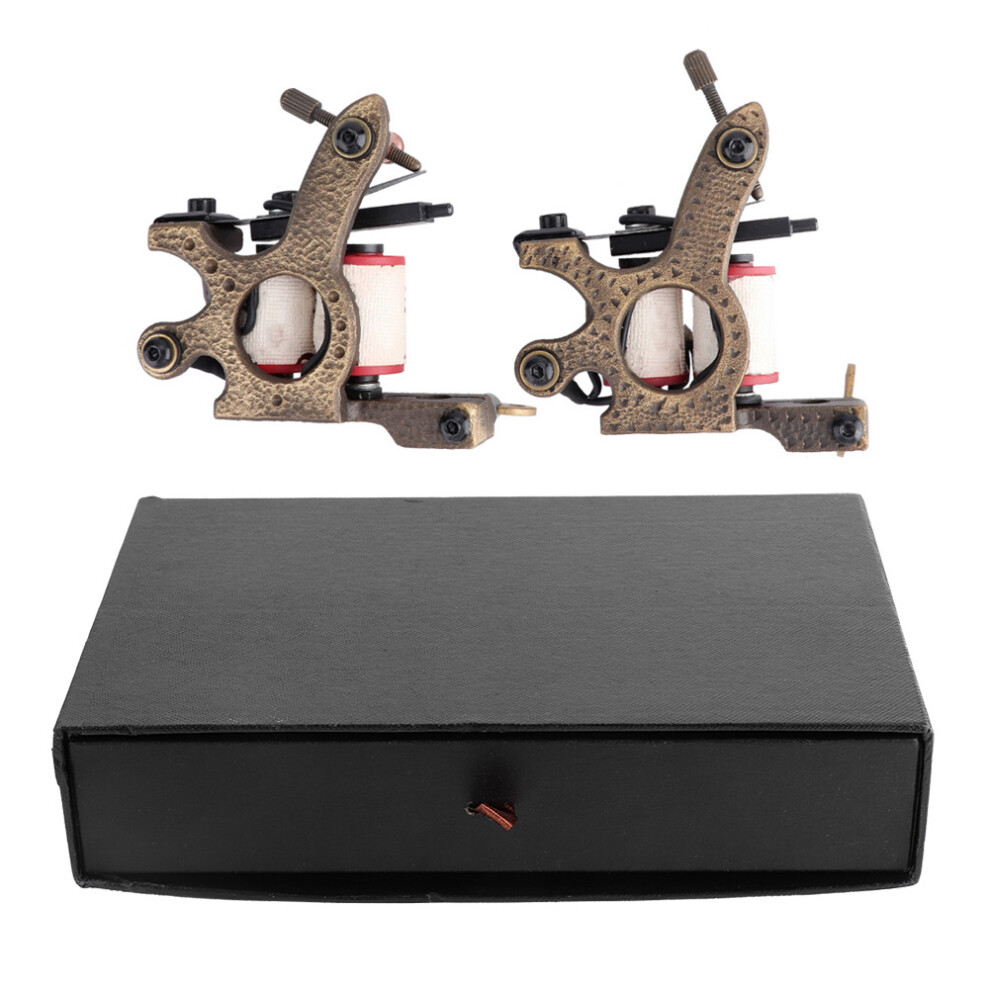 Durable Construction Tattoo Machine10Wrap Coils Thick And Stable Zinc Alloy Frame Dual Purpose Design Smooth And Stable Operation For Artists