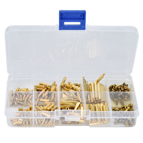 Κιτ βιδών εξαγωνικής απόληξης M2Brass με παξιμάδια Υλικό υψηλής ποιότητας Ευρεία