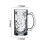 Star Textured Drinking Glass with Handle 13.9 oz 2