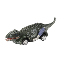 Kids Dinosaur Toy Pull Back Cars Realistic Animal Figures Educational Play Full Form Dino Car Toy Rubber Tires High Speed Movement Funny Pull Back