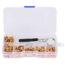 Kit de terminais de cobre com anéis de fixação, material de cobre de alta qualidade, inserto de latão resistente à corrosão e termofixado para