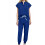 Women's Jogger Scrubs Top Blue L 2