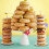 Wooden Donut Display Stand Beige 5 Pieces 3
