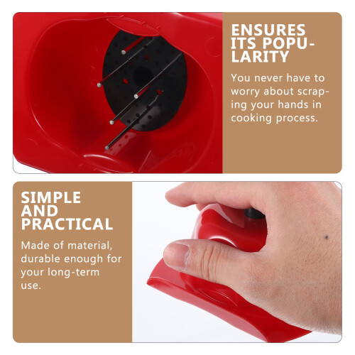 Support de sécurité anti-coupure pour mandoline, râpe, outil de coupe, rouge 1