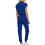 Women's Jogger Scrubs Top Blue L 8