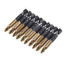 Drill Bits Accessories,10Pcs 1/4 Hex Shank Magnetic Non-slip PH2 Phillips Cross Head Screwdriver Bit