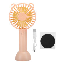 Small Fan With Powerful Wind, USB Rechargeable Personal Fan Featuring3Speed Modes, Travel-Friendly Handheld Fan In Modern Fresh Tones