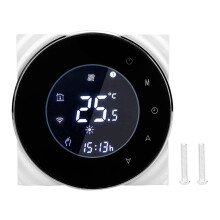 Programmierbarer Temperaturregler, Smart-Thermostat, WLAN, LCD-Display, Sprachsteuerung, NTC-Sensor, Wocheneinstellungen, Einbau-Wandmontage