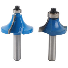 Edge Rounding Router Bit Set For Woodworkers Double Flute Carbide Construction Heat Resistant Finish Smooth Cutting Performance On MDF Solid Wood